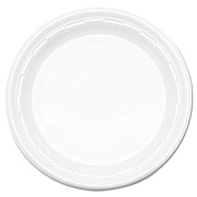 Dart Famous Service Plastic Dinnerware, Plate, 6" dia, White, 125/Pack, 8 Packs/Carton (6PWF)