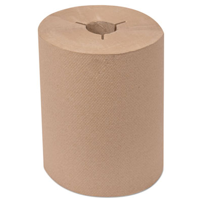 Tork Universal Hand Towel Roll, Notched, 1-Ply, 8" x 550 ft, Natural, 6 Roll/Carton (8631060)