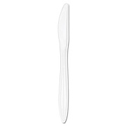 Dart Style Setter Mediumweight Plastic Knives, White, 1000/Carton (K6BW)