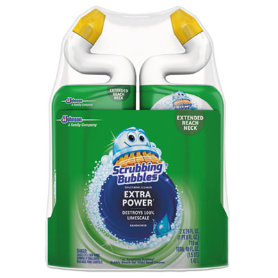 Scrubbing Bubbles EXTRA POWER TOILET BOWL CLEANER, RAINSHOWER, 24 OZ BOTTLE, 2/PK, 6 PACKS/CARTON (696208)