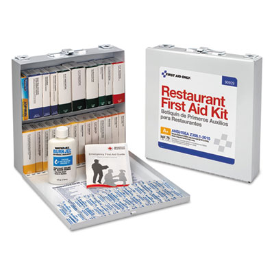 First Aid Only ANSI 2015 COMPLIANT INDUSTRIAL FIRST AID KIT, 212 PIECES, METAL CASE (90929)