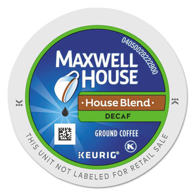 Maxwell House House Blend Decaf K-Cup, 24/Box (7563)