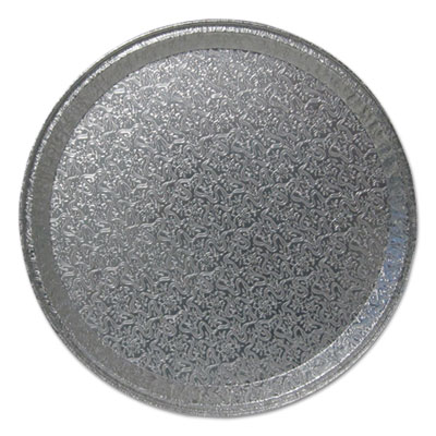 Durable Packaging Aluminum Cater Trays, Flat Tray, 16" Diameter x 0.81"h, Silver, 50/Carton (16FT)