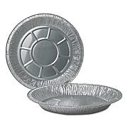 Durable Packaging Aluminum Pie Pans, Deep, 32 oz, 10" Diameter x 1.38"h, 500/Carton (260040)
