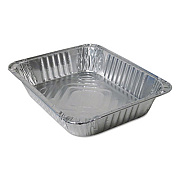Durable Packaging Aluminum Steam Table Pans, Half Size, Deep, 100/Carton (4200100)