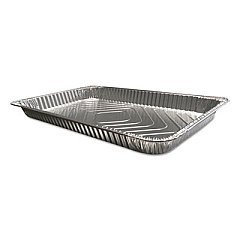 Durable Packaging Aluminum Steam Table Pans, Full Size, Shallow, 50/Carton (770070)