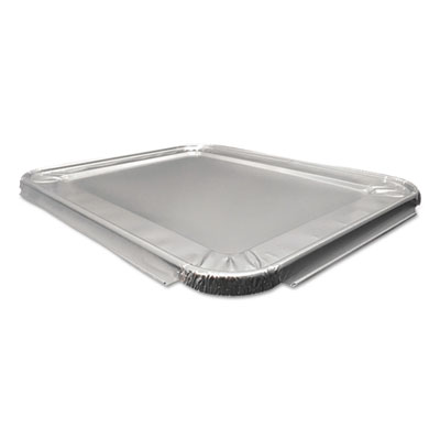 Durable Packaging Aluminum Steam Table Lids for Half Size Pan, 100 /Carton (8200100XX)