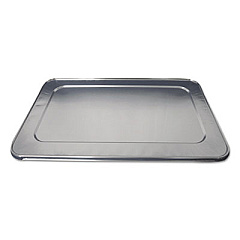 Durable Packaging Aluminum Steam Table Lids for Heavy-Duty Full Size Pan, 50/Carton (890050)