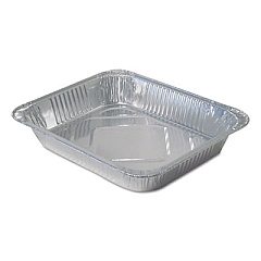 Durable Packaging Aluminum Steam Table Pans, Half Size, Medium, 100/Carton (FS4255100)