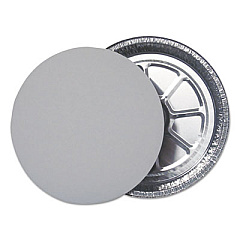 Durable Packaging Flat Board Lids for 9" Round Containers, Silver, 500 /Carton (L290500)