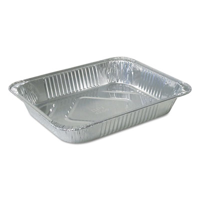 Durable Packaging Aluminum Steam Table Pans, Half Size, Medium, 100/Carton (4255100)