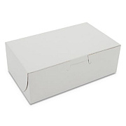 SCT White One-Piece Non-Window Bakery Boxes, 6.25 x 3.75 x 2.13, White, Paper, 250/Bundle (0911)