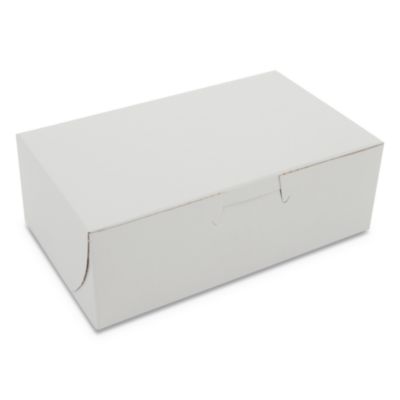 SCT White One-Piece Non-Window Bakery Boxes, 6.25 x 3.75 x 2.13, White, Paper, 250/Bundle (0911)