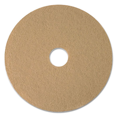 Boardwalk Burnishing Floor Pads, 17" Diameter, Tan, 5/Carton (BWK4017ULT)