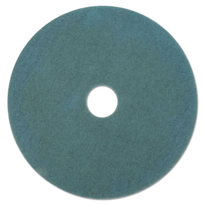 Boardwalk Burnishing Floor Pads, 17" Diameter, Aqua, 5/Carton (BWK4017AQU)