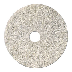 Boardwalk Natural Burnishing Floor Pads, 22" Diameter, White, 5/Carton (BWK4022NAT)