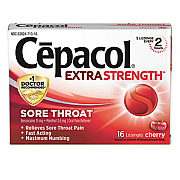 Cepacol Extra Strength Sore Throat Lozenges, Cherry, 16/Box, 24 Boxes/Carton (71016CT)