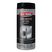 WEIMAN Stainless Steel Wipes, 1-Ply, 7 x 8, White, 30/Canister (92)