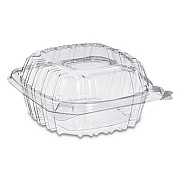 Dart ClearSeal Hinged-Lid Plastic Containers, 13.8 oz, Clear, Plastic, 500/Carton (PET53PST1)