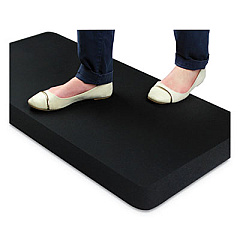 Floortex AFS-TEX 3000 Anti-Fatigue Mat, Rectangular, 20 x 39, Black (FCA32039BM)
