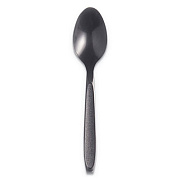 SOLO Reliance Mediumweight Cutlery, Spoon, Plastic, Black, 1,000/Carton (RSK3)