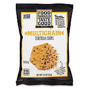 Food Should Taste Good Tortilla Chips, Multigrain with Sea Salt, 1.5 oz, 24/Carton (81233)