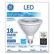 GE LED PAR38 Dimmable 40 DG Daylight Flood Light Bulb, 5000K, 18 W (65731)