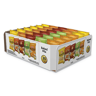 Frito-Lay BAKED VARIETY PACK, BBQ/CRUNCHY/CHEDDAR AND SOUR CREAM/CLASSIC/SOUR CREAM AND ONION, 30/BOX (92268)