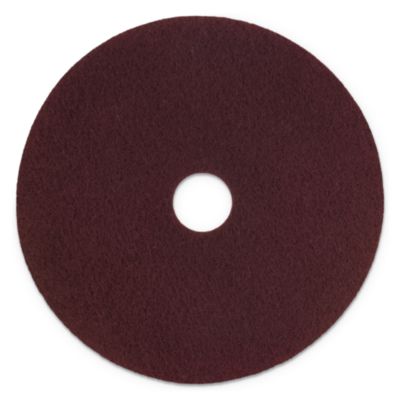 Scotch-Brite Surface Preparation Pad Plus, 17" Diameter, Maroon, 5/Carton (SPPP17)