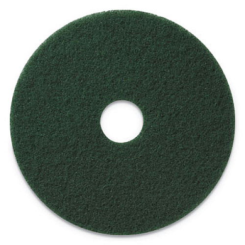 Americo 400317 Green Scrubbing Floor Pads, 17" Diameter, 5/Carton