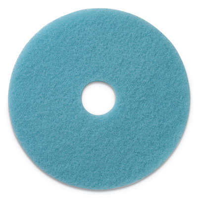 Americo Luster Lite Burnishing Pads, 20" Diameter, Sky Blue, 5/Carton (402120)
