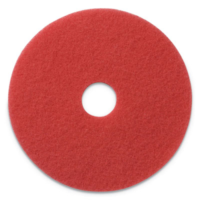 Americo Buffing Pads, 13" Diameter, Red, 5/Carton (404413)