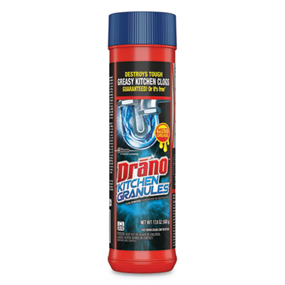 Drano Kitchen Granules, Odorless Scent, Canister, 1each (699028EA)