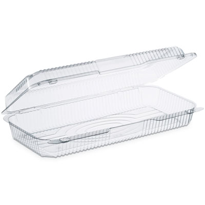 Dart StayLock Clear Hinged Lid Containers, 50.2 oz, 6.8 x 13.4 x 2.6, Plastic, 200/Carton (C90UT1)
