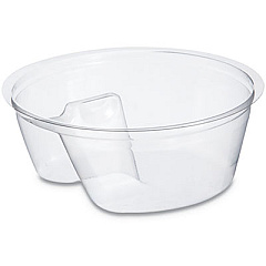 Dart Single Compartment Cup Insert, 3.5 oz, Plastic, Clear, 1,000/Carton (PF35C1)