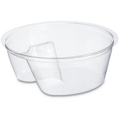 Dart Single Compartment Cup Insert, 3.5 oz, Plastic, Clear, 1,000/Carton (PF35C1)