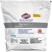 Clorox Healthcare VersaSure Cleaner Disinfectant Wipes, 1-Ply, 12" x 12", White, 110 Towels/Pouch (31761EA)