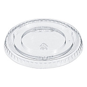 SOLO Non-Vented Cup Lids, Fits 12 oz Cold Cups, Plastic, Clear, 2,500/Carton (640TP)
