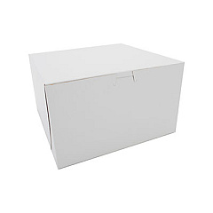 SCT White One-Piece Non-Window Bakery Boxes, 10 x 10 x 6, White, Paper, 100/Carton (0979)