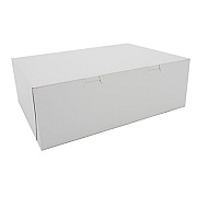 SCT White One-Piece Non-Window Bakery Boxes, 15 x 11 x 5, White, Paper, 100/Carton (1027)