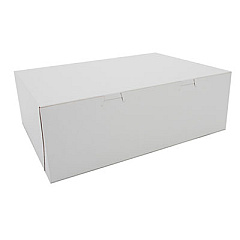 SCT White One-Piece Non-Window Bakery Boxes, 15 x 11 x 5, White, Paper, 100/Carton (1027)