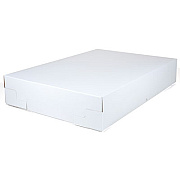 SCT White One-Piece Non-Window Bakery Boxes, 25 x 17 x 4.5, White, Paper, 25/Carton (1060)