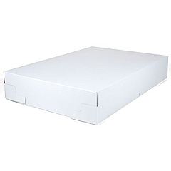 SCT White One-Piece Non-Window Bakery Boxes, 25 x 17 x 4.5, White, Paper, 25/Carton (1060)