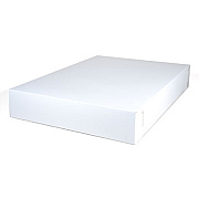 SCT White Two-Piece Non-Window Bakery Boxes, 26 x 18.5 x 4, White, Paper, 25/Carton (1095)
