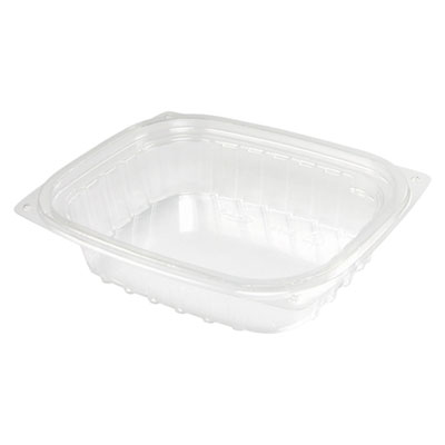Dart ClearPac Containers, 8 oz, 5.9 x 4.9 x 1.3, Clear, 63/Pack, 16 Packs/Carton (C8DER)