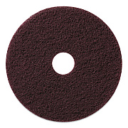 Americo Stripping Pads, 17" Diameter, Burgundy, 5/Carton (430517)