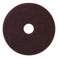 Americo Stripping Pads, 17" Diameter, Burgundy, 5/Carton (430517)