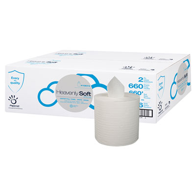 Papernet Heavenly Soft Center-Pull Towel, Special, 7.6" x 12", White, 660/Roll, 6 Rolls/Carton (410074)