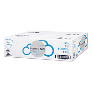 Papernet Heavenly Soft Toilet Tissue, Septic Safe, 2-Ply, 3.5" x 1,000 ft, White, 12 Rolls/Carton (410035)