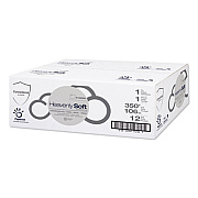Papernet Heavenly Soft Standard Hardwound Roll Paper Towel, 1-Ply, 7.8" x 350 ft, White, 12 Rolls/Carton (410096)